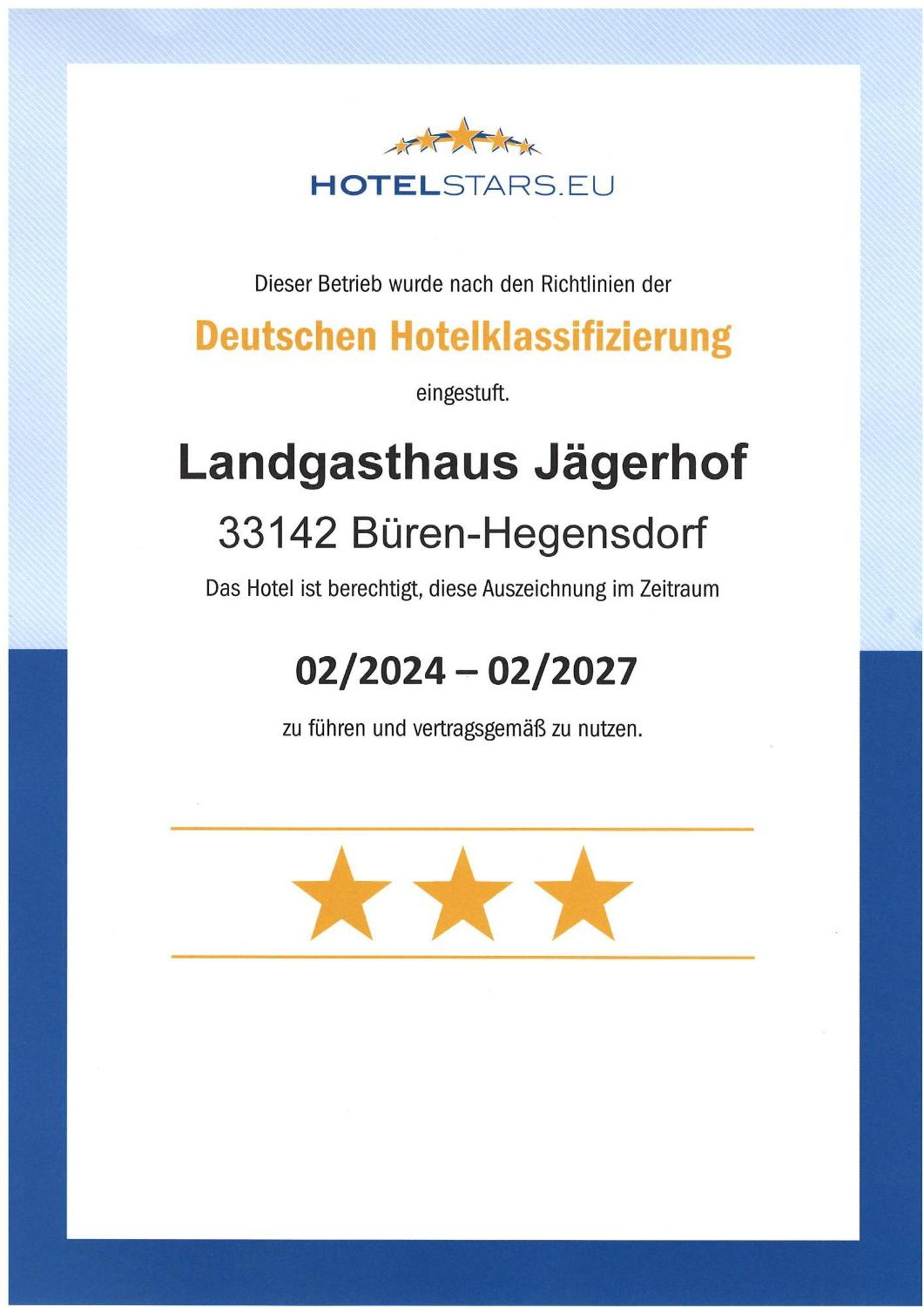 Landgasthaus Jaegerhof Bueren  Exteriér fotografie